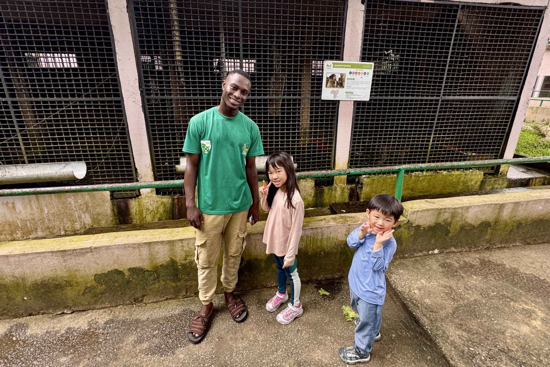 The children at a zoo in Abidjan