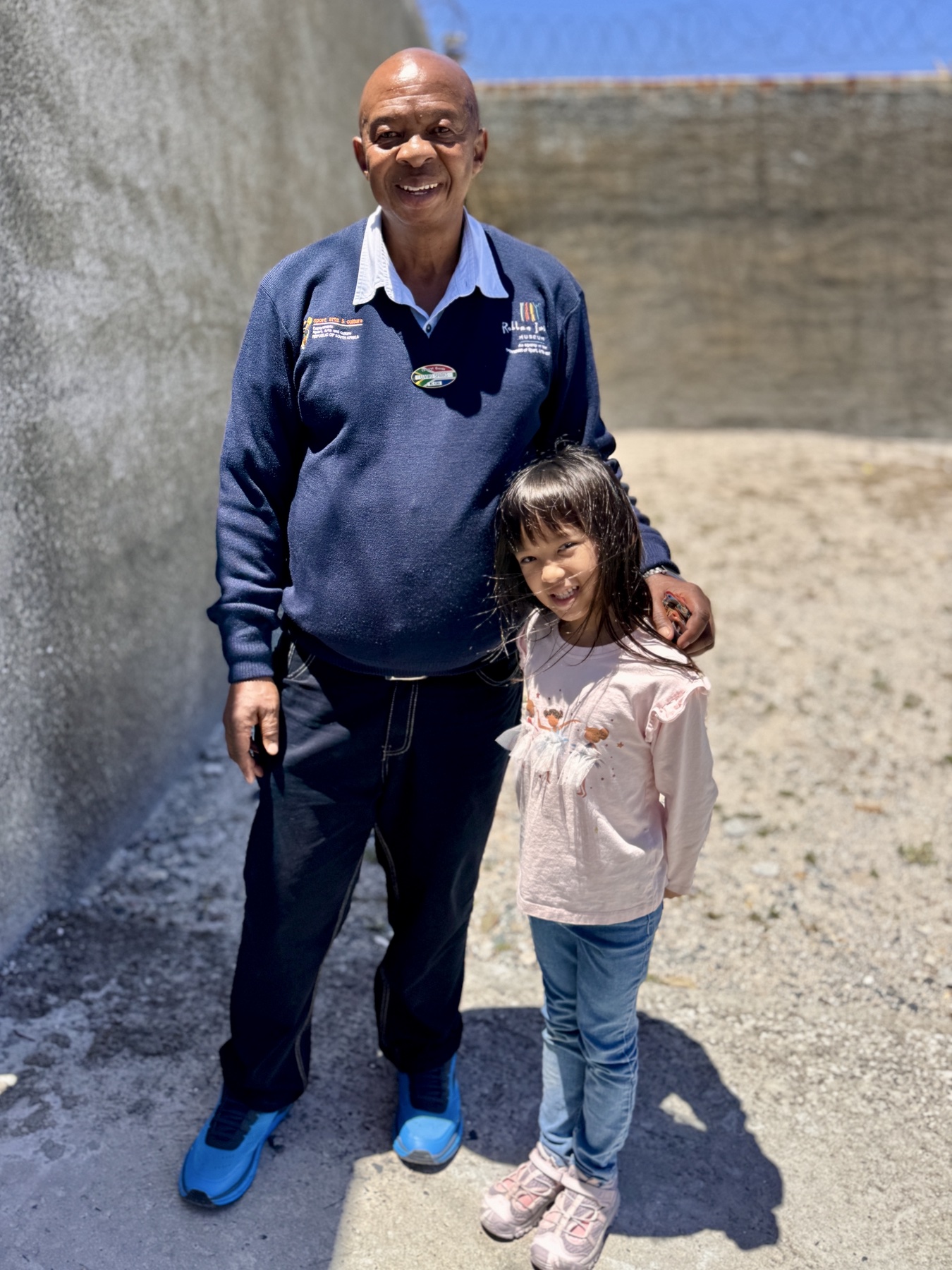 Sophie with a former Robben Island inmate