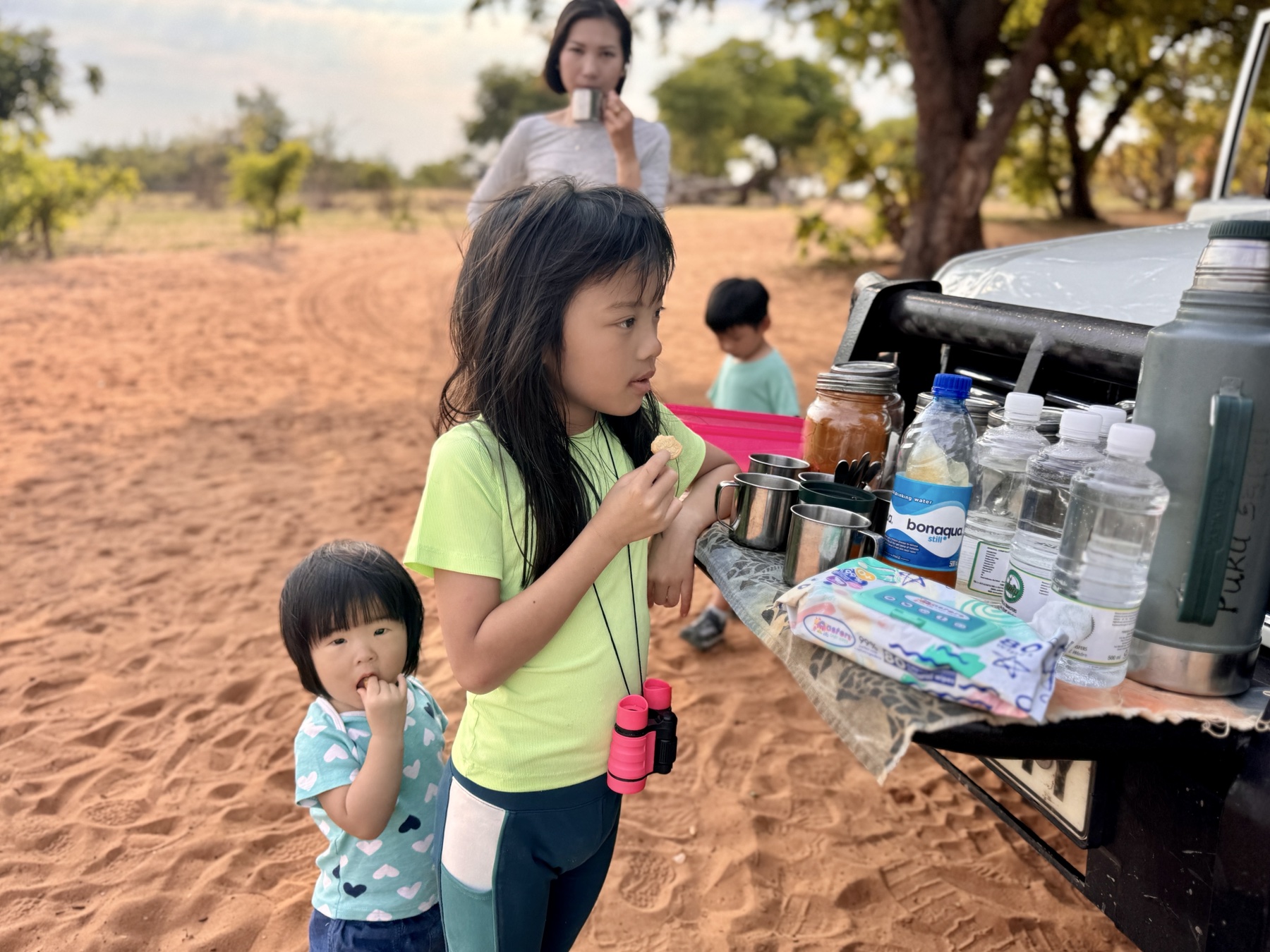 Tea break during a safari drive