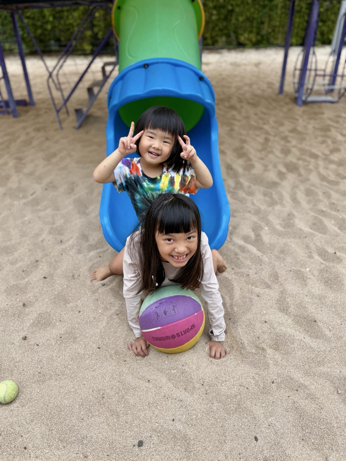 Children playing at a Fiji playground
