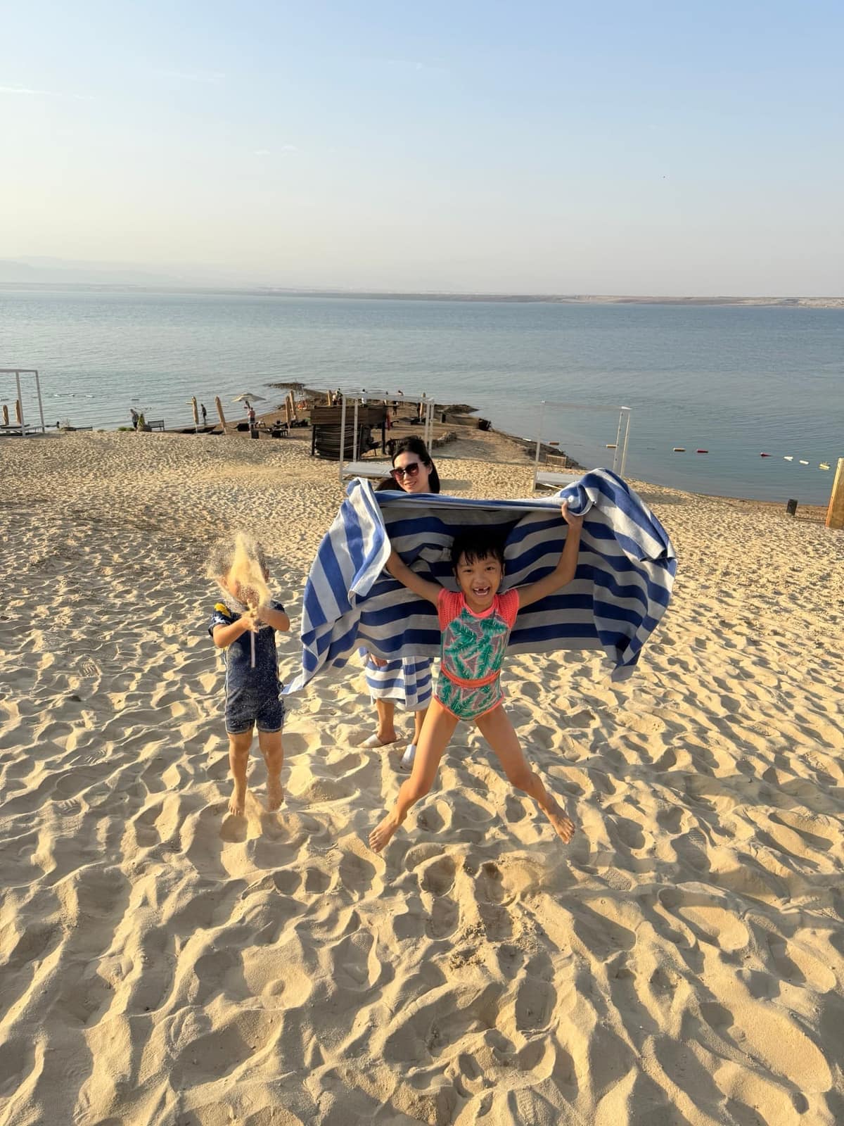 The family at the Dead Sea