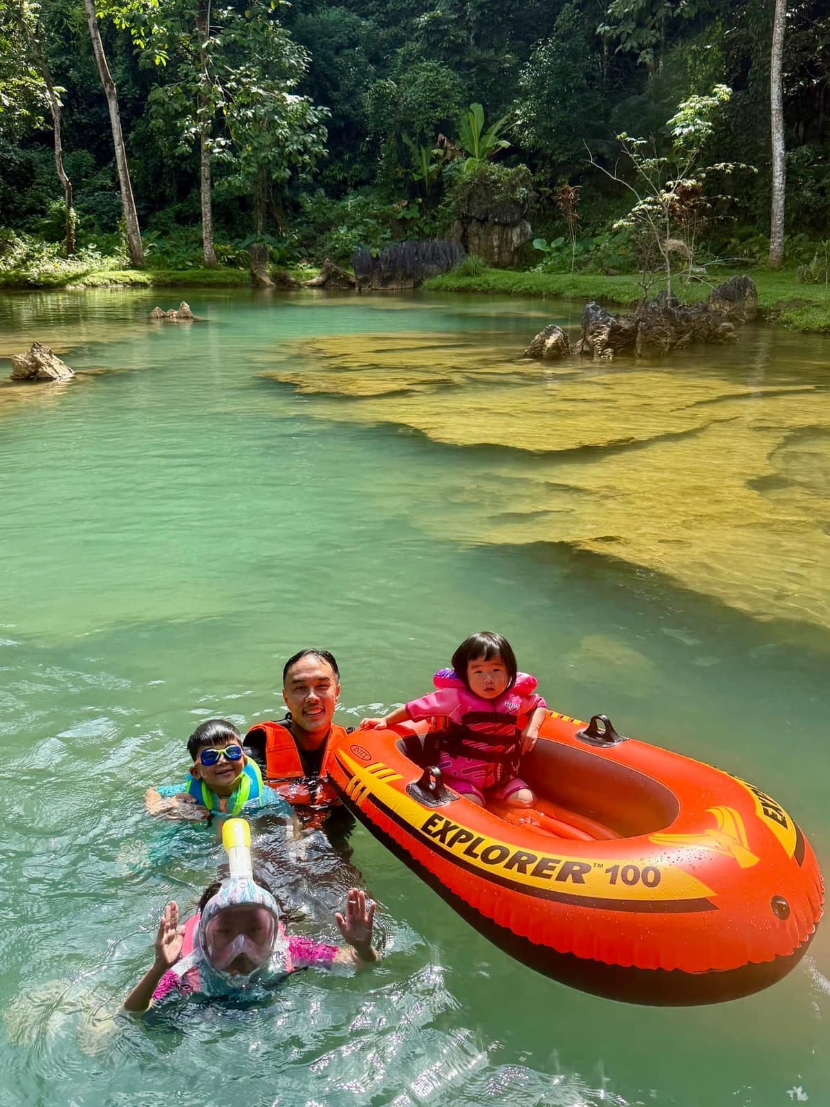 The family at Blue Lagoon 1