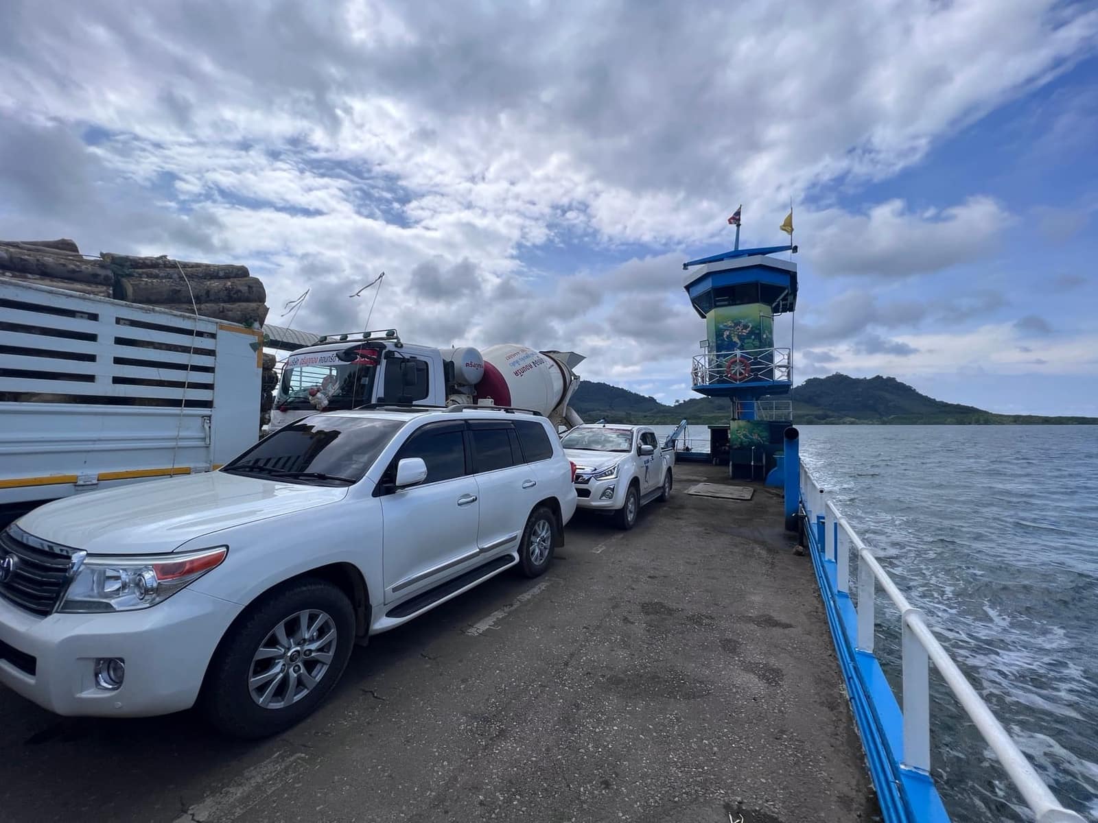 The Land Cruiser waiting for the ferry to Phuket