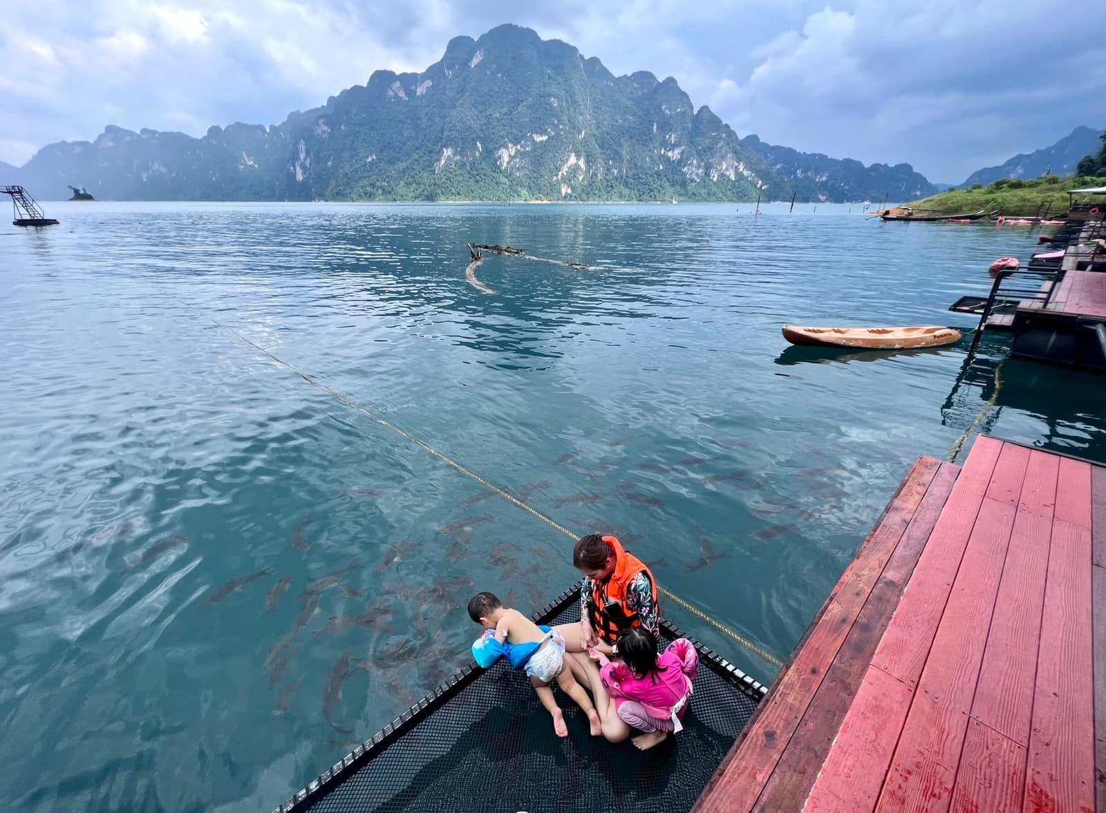 View from the floating stay on Cheow Lan Lake